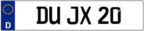 Trailer License Plate